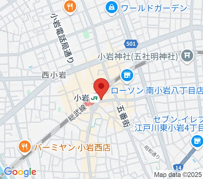 小岩ジョニーエンジェルの地図
