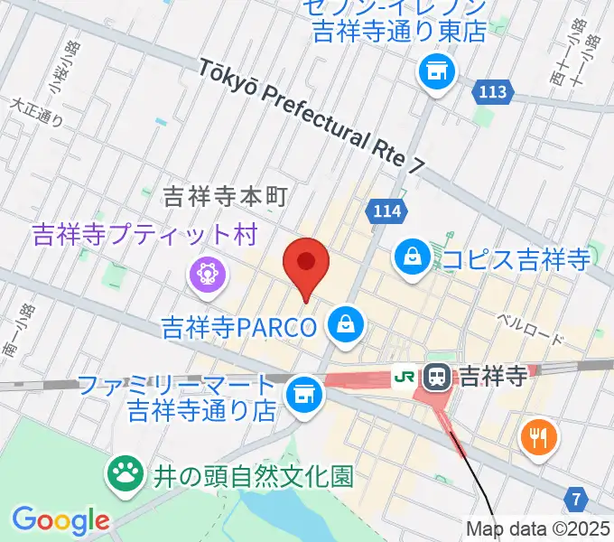 吉祥寺シルバーエレファントの地図