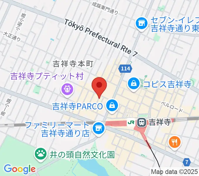 吉祥寺シルバーエレファントの地図