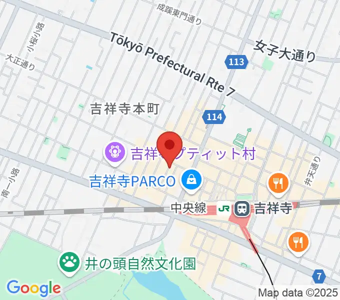 吉祥寺シルバーエレファントの地図