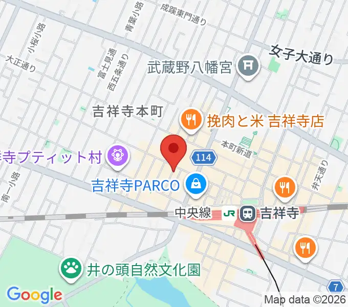 吉祥寺シルバーエレファントの地図