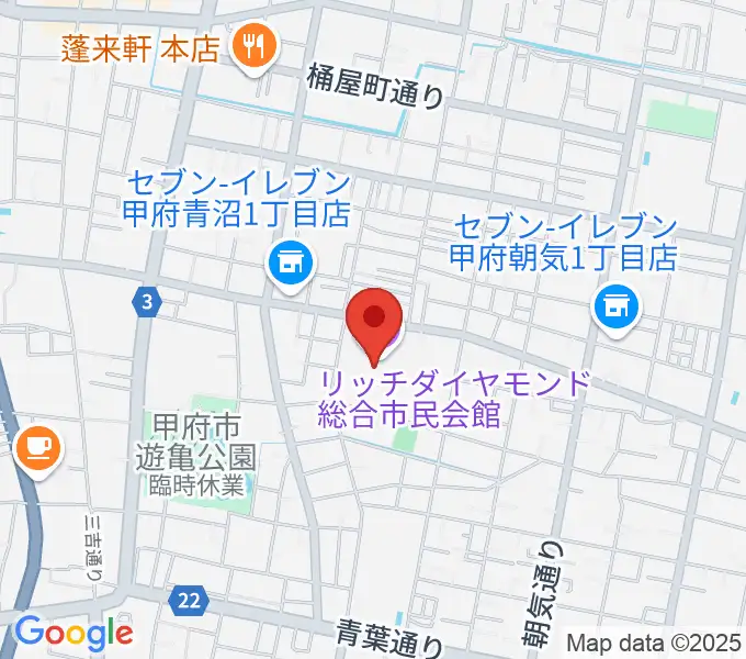 リッチダイヤモンド総合市民会館の地図