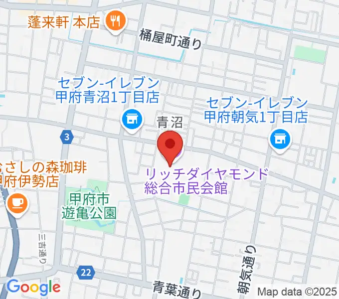 リッチダイヤモンド総合市民会館の地図
