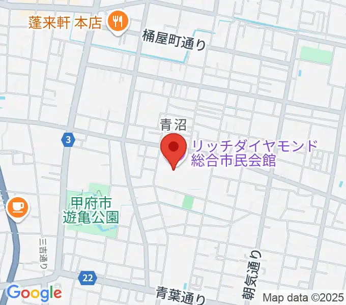 リッチダイヤモンド総合市民会館の地図