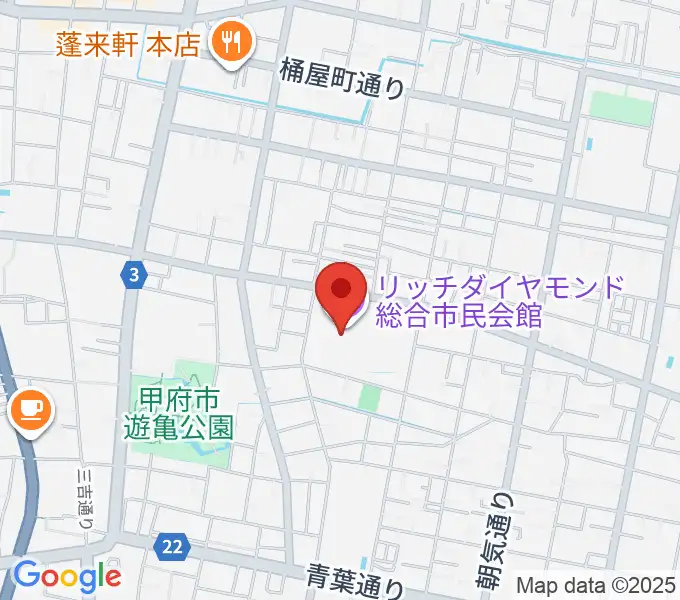 リッチダイヤモンド総合市民会館の地図