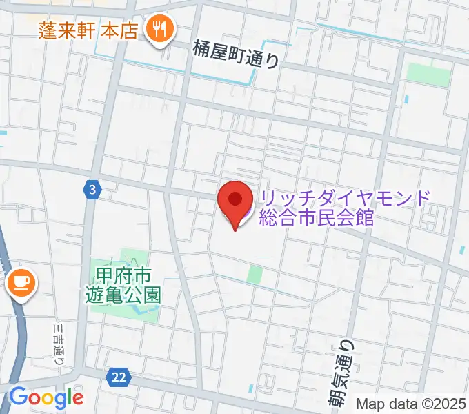 リッチダイヤモンド総合市民会館の地図