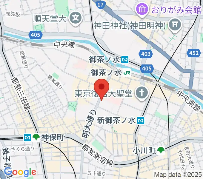 [移転]イシバシ楽器 御茶ノ水ROCK SIDEの地図