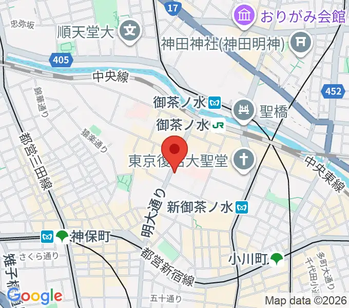 [移転]イシバシ楽器 御茶ノ水ROCK SIDEの地図