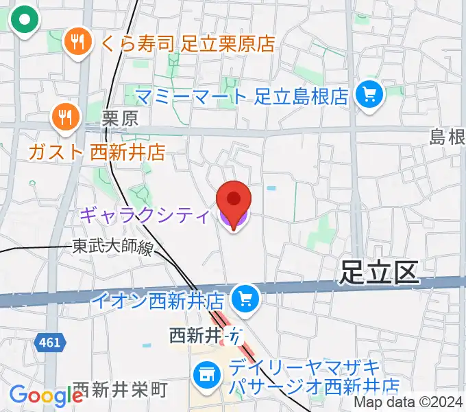 まるちたいけんドームの地図