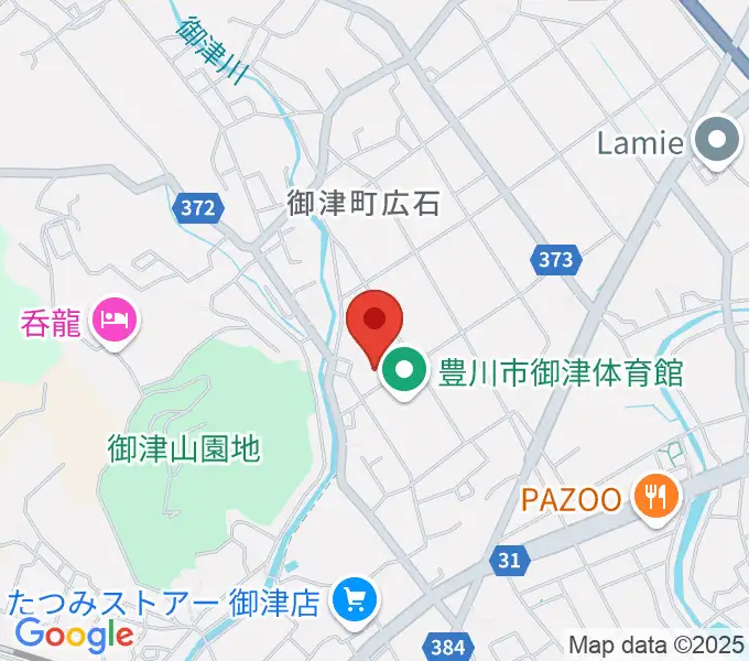 豊川市御津文化会館 ハートフルホールの地図