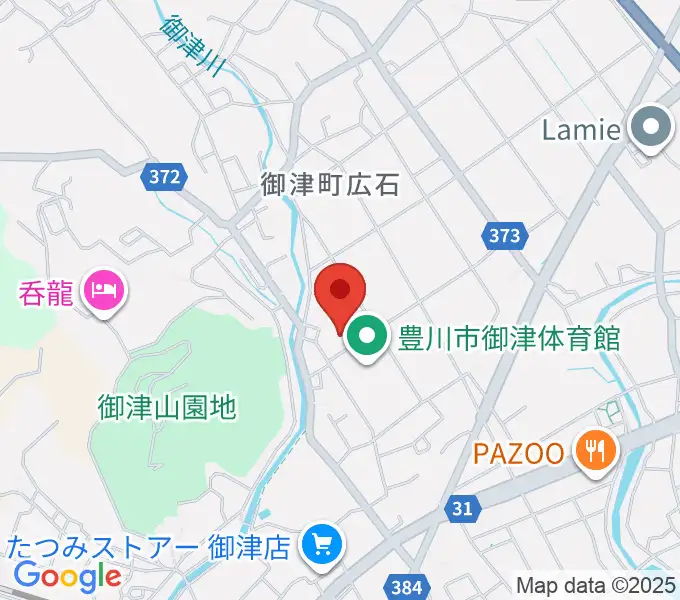 豊川市御津文化会館 ハートフルホールの地図