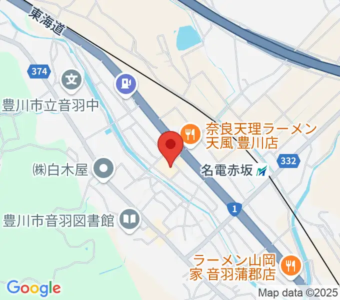 豊川市音羽文化ホール ウィンディアホールの地図