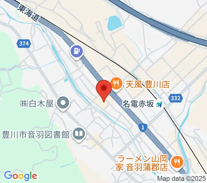 豊川市音羽文化ホール ウィンディアホールの地図