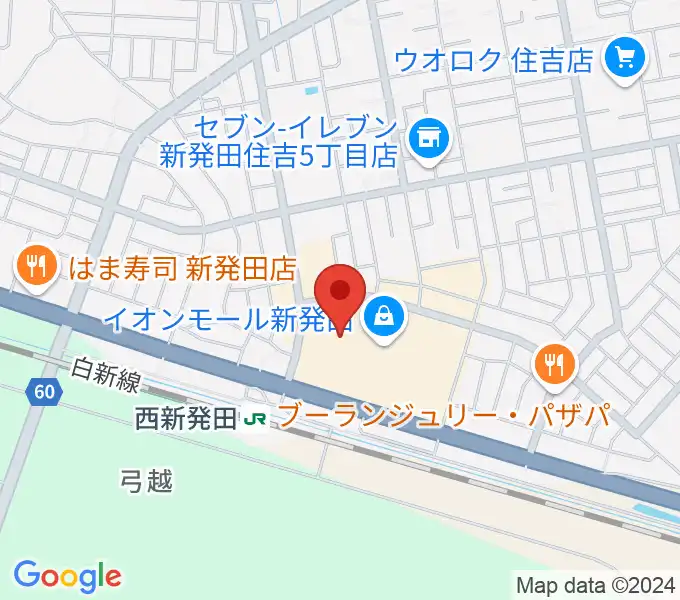 あぽろんイオンモール新発田店の地図