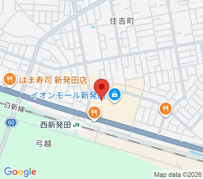 あぽろんイオンモール新発田店の地図