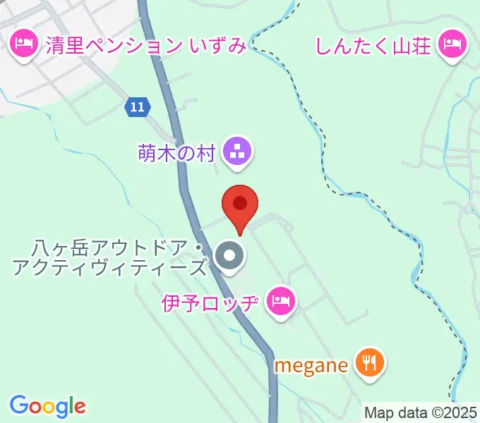 萌木の村オルゴール館ホール・オブ・ホールズの地図