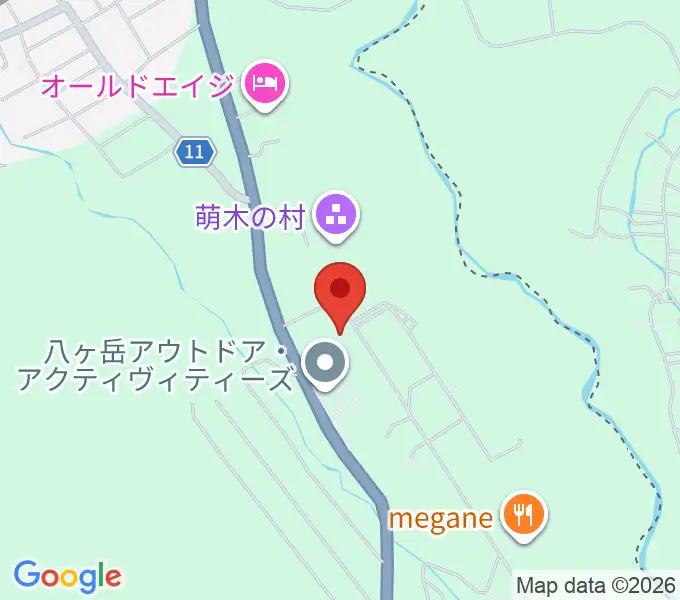 萌木の村オルゴール館ホール・オブ・ホールズの地図