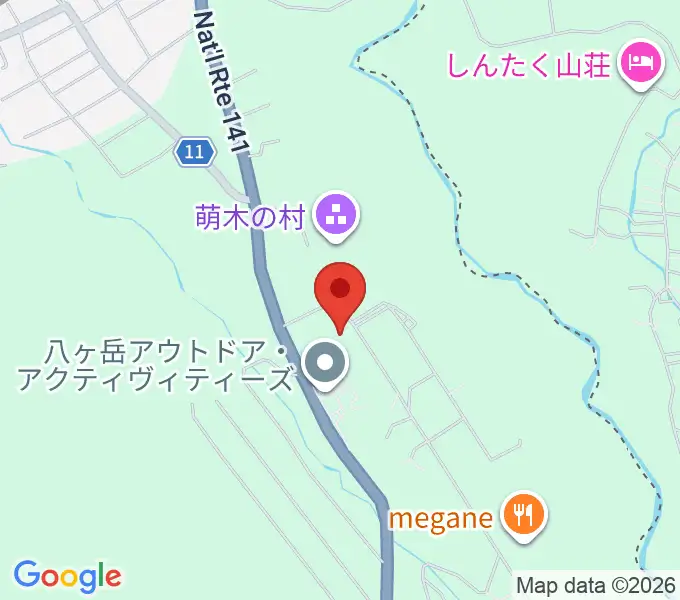 萌木の村オルゴール館ホール・オブ・ホールズの地図