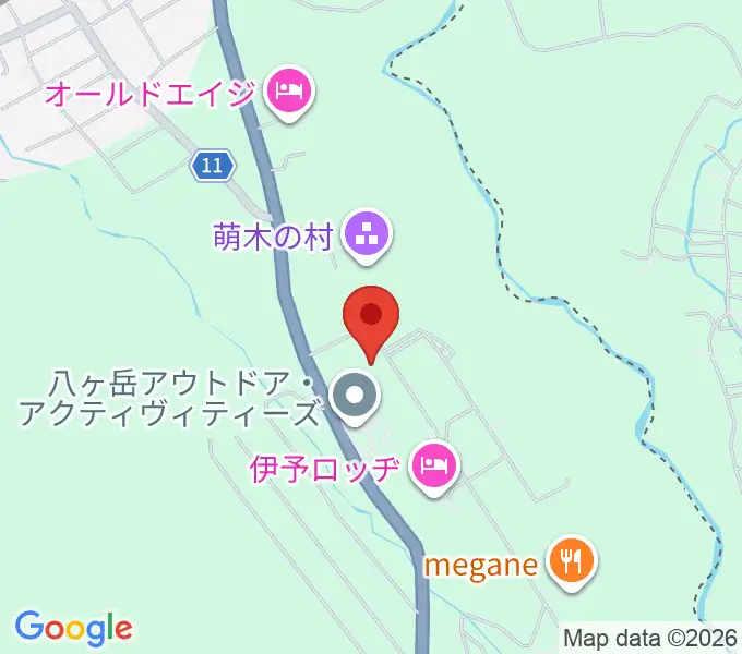 萌木の村オルゴール館ホール・オブ・ホールズの地図