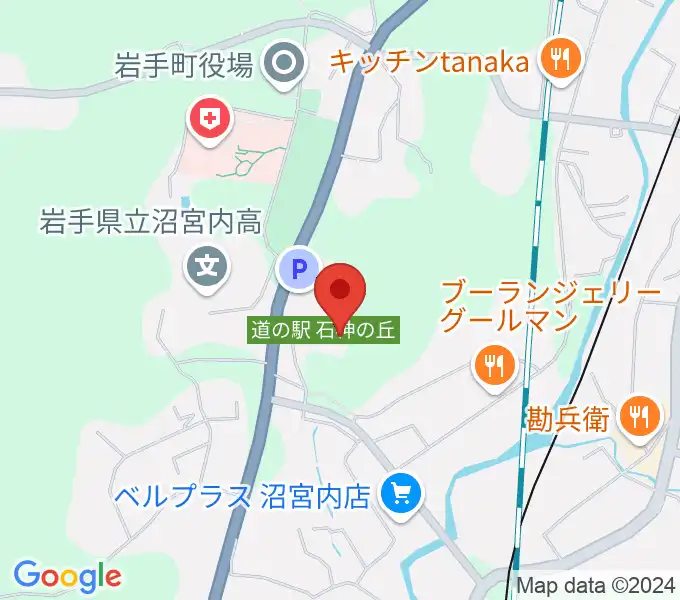 石神の丘美術館の地図