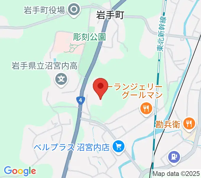石神の丘美術館の地図