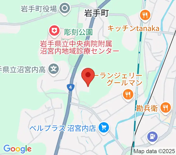 石神の丘美術館の地図