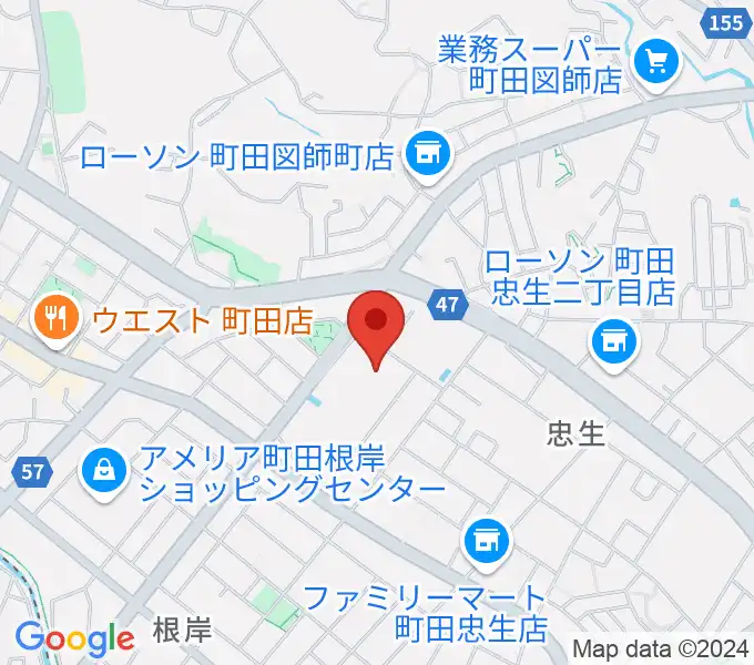 忠生市民センターの地図