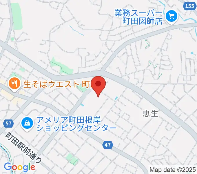 忠生市民センターの地図