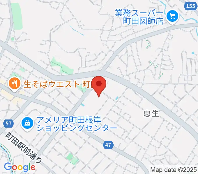 忠生市民センターの地図