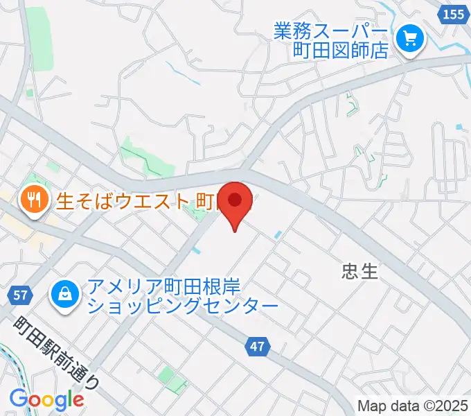 忠生市民センターの地図