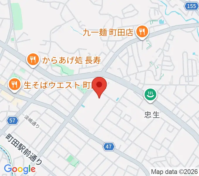 忠生市民センターの地図