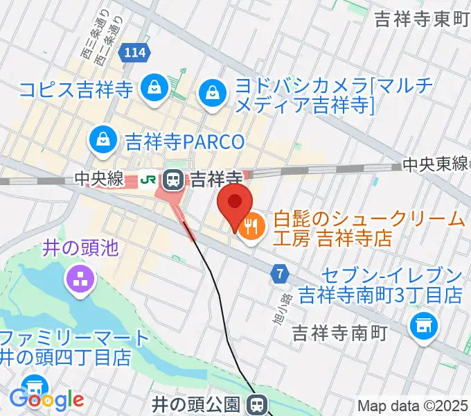 吉祥寺MANDA-LA2の地図