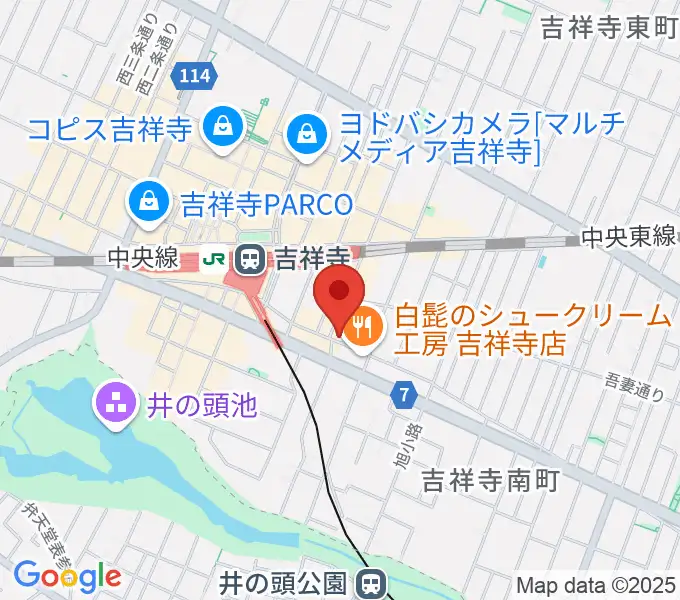 吉祥寺MANDA-LA2の地図