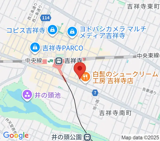 吉祥寺MANDA-LA2の地図