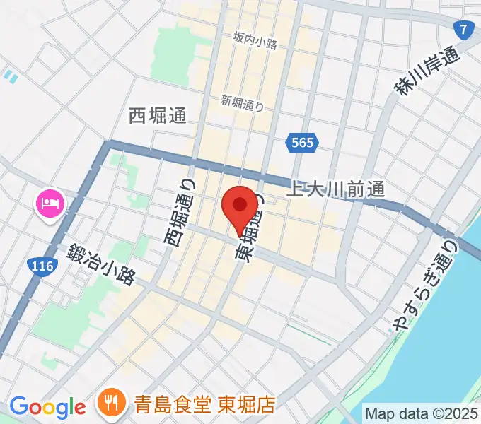 新潟古町えんとつシアターの地図