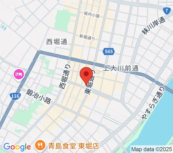 新潟古町えんとつシアターの地図