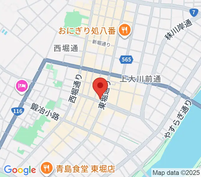 新潟古町えんとつシアターの地図