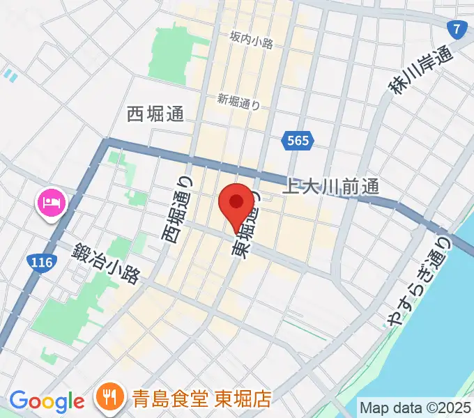 新潟古町えんとつシアターの地図
