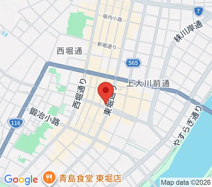 新潟古町えんとつシアターの地図