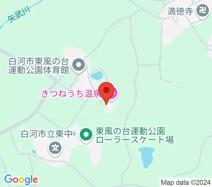 白河市東文化センターの地図