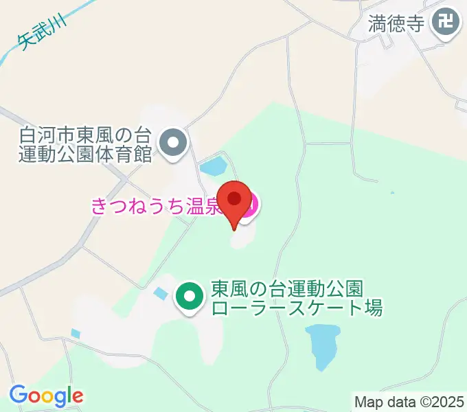 白河市東文化センターの地図