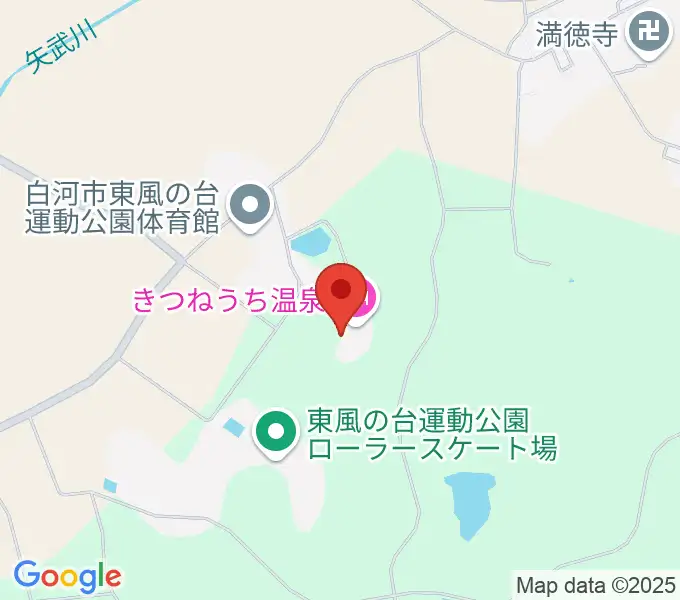 白河市東文化センターの地図