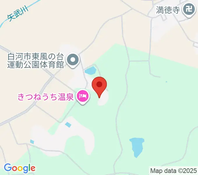 白河市東文化センターの地図