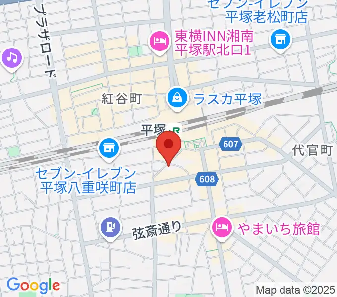 平塚Bar Wood Shopの地図