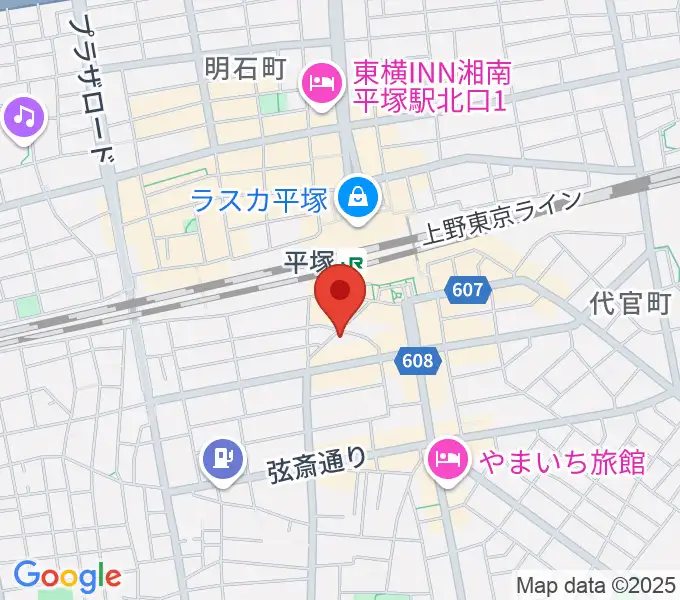 平塚Bar Wood Shopの地図