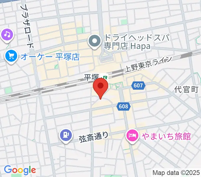 平塚Bar Wood Shopの地図