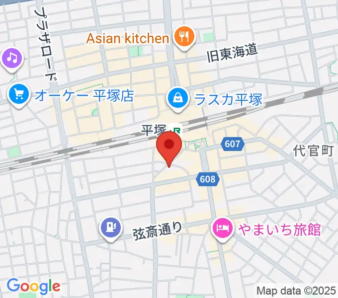 平塚Bar Wood Shopの地図