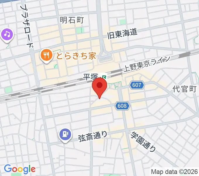 平塚Bar Wood Shopの地図