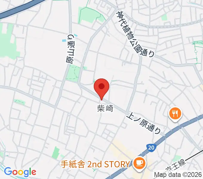 ユリミュージックキャンパス調布柴崎教室の地図