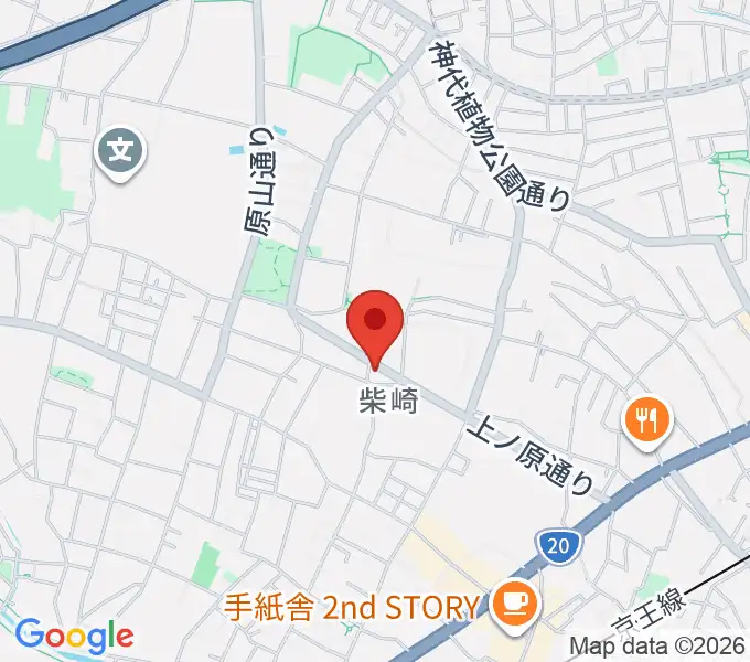 ユリミュージックキャンパス調布柴崎教室の地図